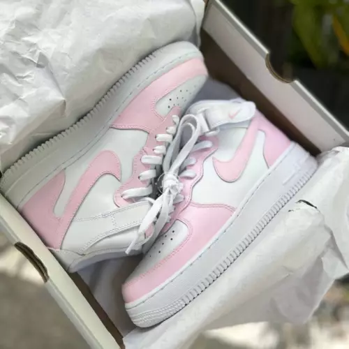 کفش ایرفورس ساق بلند کاستوم | Bubble Gum Pink Custom