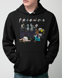 هودی ترکیبی انیمیشنها طرح دوستان | Friends design animations mixed hoodie