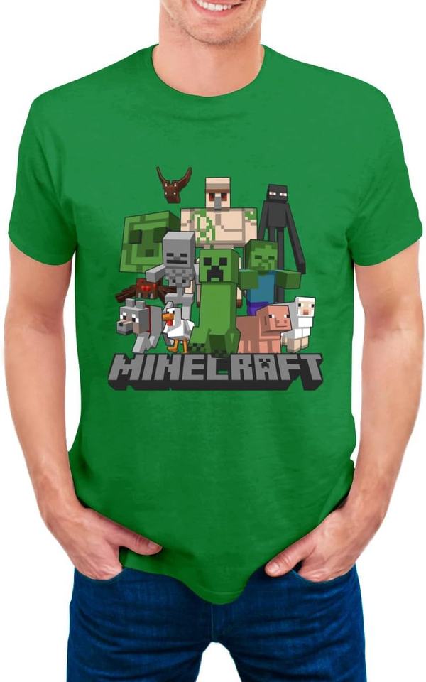 تی شرت طرح ماینکرافت | Minecraft Creeper Men s T-shirt