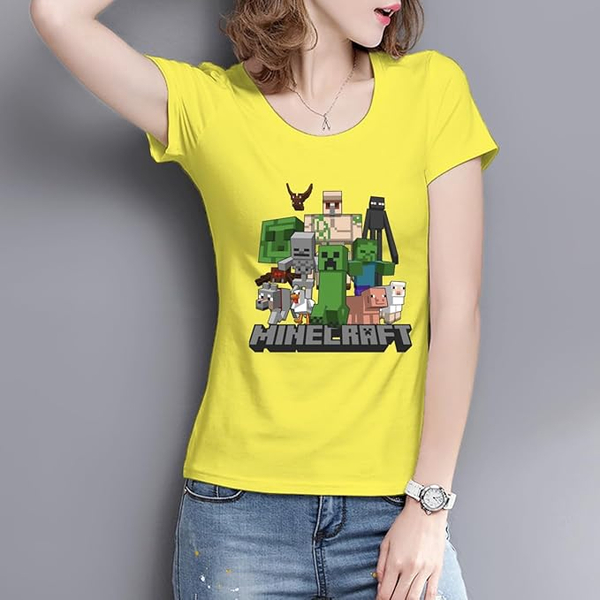 تی شرت طرح ماینکرافت | Minecraft Creeper Women s T-shirt