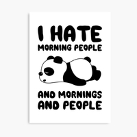 ماگ پاندا طرح I hate morning
