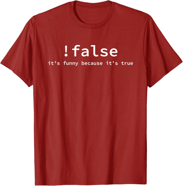 تیشرت برنامه نویسی funny false programming