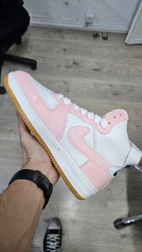 کفش ایرفورس ساق بلند کاستوم | Bubble Gum Pink Custom تک سایز ۳۹