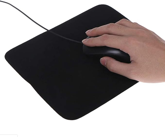 پد موس و دسک پد مشکی ساده plain black mouse pad
