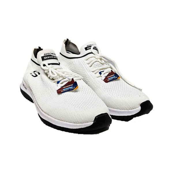 کفش کتونی طبی اسکیچرز جورابی سفید skechers