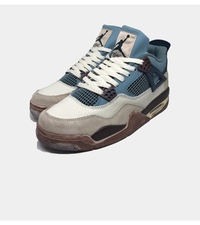 کتونی جردن ۴ آبی مدل 1 رترو اصل | ساقدار Nike air jordan 4