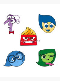 توت بگ طرح Inside out 2 emotions sticker pack