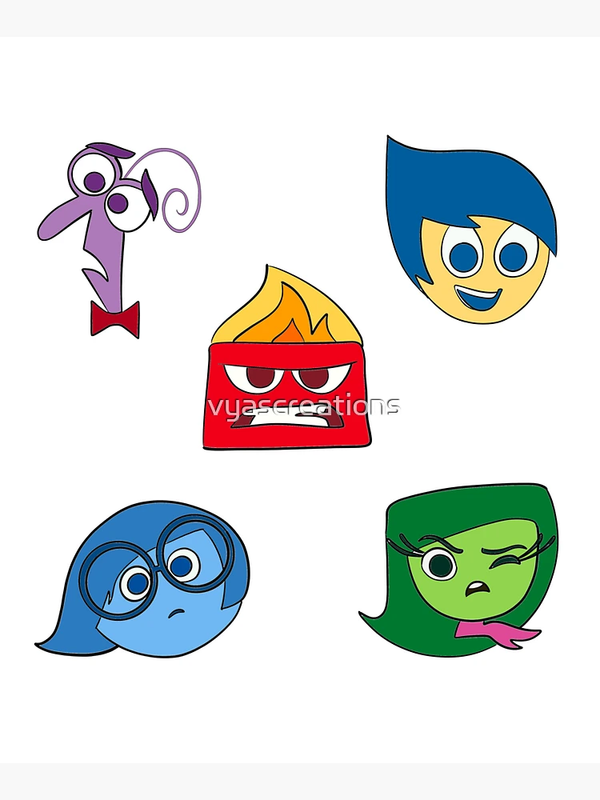 توت بگ طرح Inside out 2 emotions sticker pack