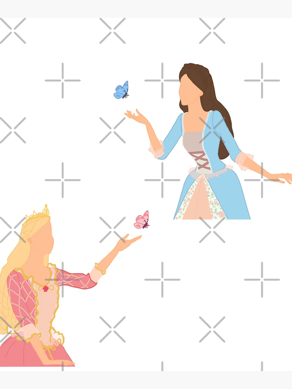توت بگ طرح Anneliese and Erika from Princess and The Pauper (both with butterflies)
