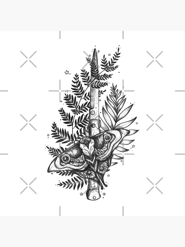 توت بگ طرح Ellie Tattoo and Knife - Black Version