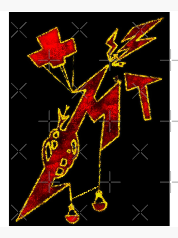 توت بگ طرح Metalica Rock Metal Band Music Black