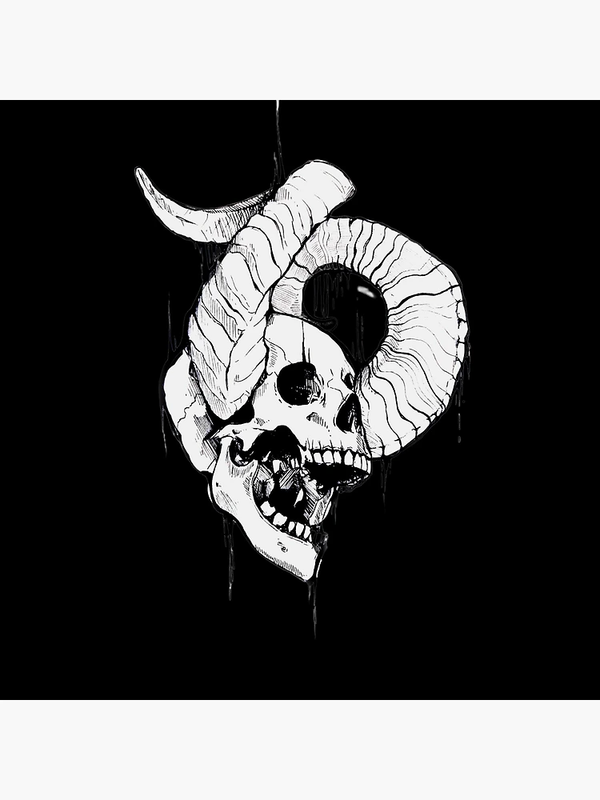 توت بگ طرح Skull with horns