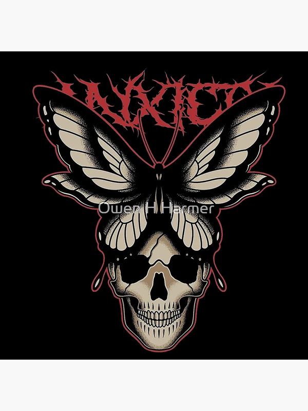 توت بگ طرح metalica skull butterfly