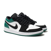 کفش جردن ۱ مشکی سبز طرح Low Shoes