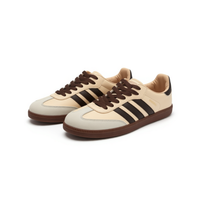 کفش کتانی سامبا کرم قهوه ای samba adidas
