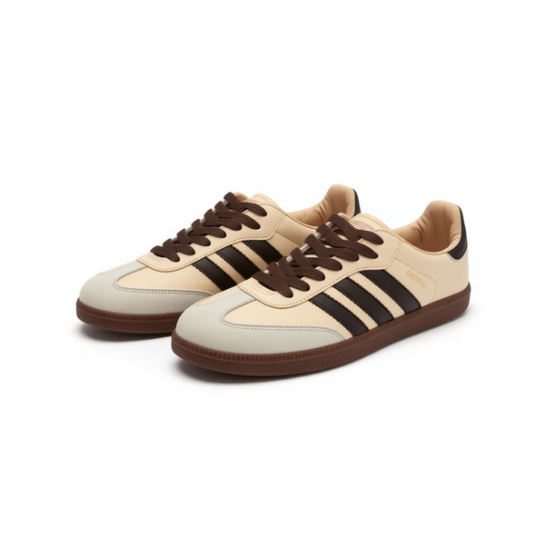 کفش کتانی سامبا کرم قهوه ای samba adidas