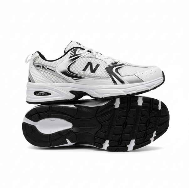 خرید کفش کتونی نیوبالانس ۵۳۰ مشکی سفید بزرگ پا  مردانه خرید آسان با پرداخت اقساطی و تحویل سریع در تهران. همین حالا از گیکزهاب با بهترین قیمت سفارش بده!