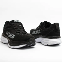 خرید کتونی هوکا سفید و مشکی مدل 8 hoka bondi 