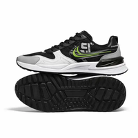 کتونی نایک مدل RUN  مشکی سبز 2