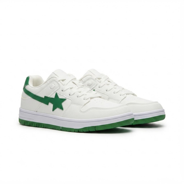 خرید کفش کتونی ونس مدل BAPE STA سفید سبز 295696