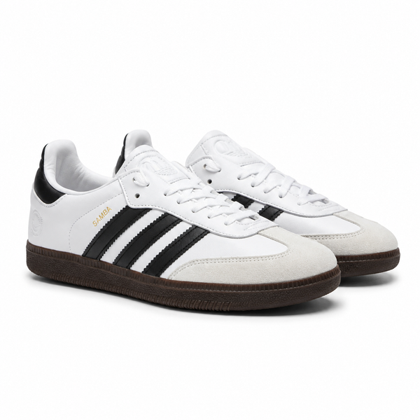 خرید کفش اسپرت کتانی سامبا زنانه و مردانه سفید مشکی samba adidas 