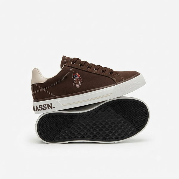 خرید کفش کتونی ونس مدل U.S.POLO ASSN قهوه ای 295816