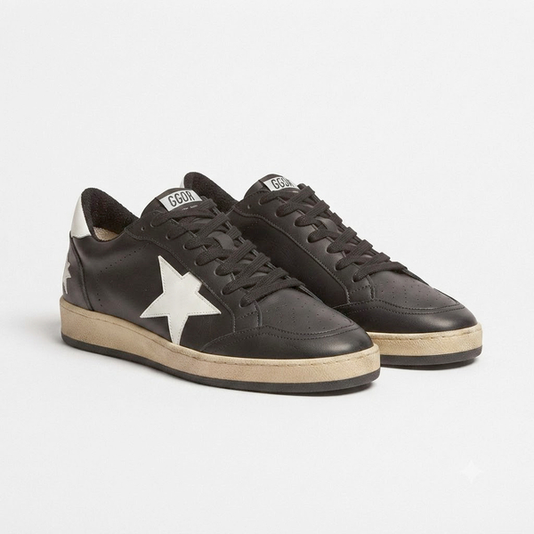 خرید کفش کتونی ونس مدل Golden Goose مشکی سفید 