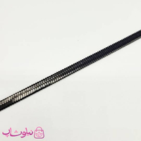 دستبند دخترانه هرینگبون مشکی استیل 4 میل کد 792