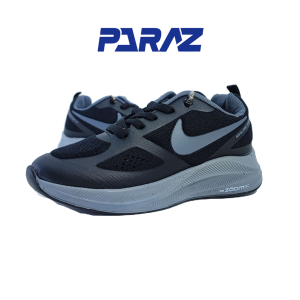 خرید  کفش اسپرت و رانینگ پسرانه و دخترانه برند نایکی nike مدل گاید مشکی طوسی 