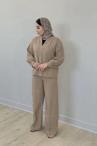 ست لینن تک دکمه | شیکدونیا