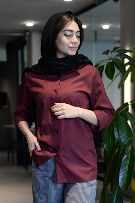خرید شومیز آلبالویی ( چری ) 
