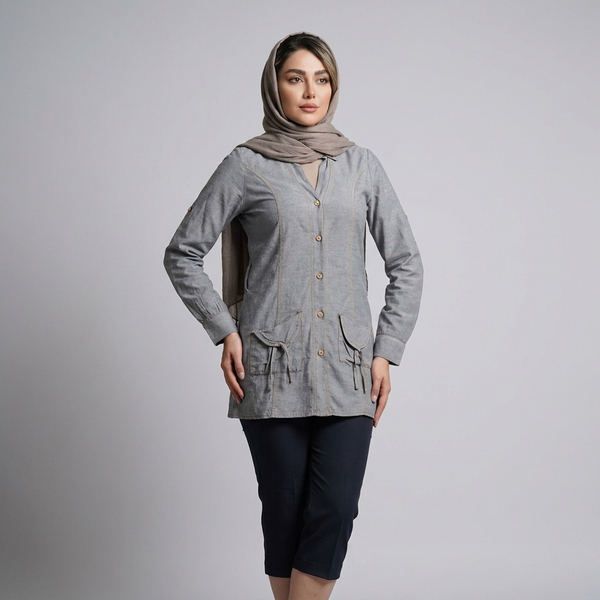 مانتو زنانه نخی ترک کد 365