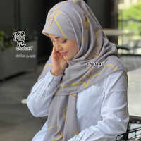 خرید روسری نخ کاستوم طرح افرا قواره بزرگ 140 سانتیمتر