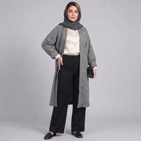مانتو زنانه موهر بیسکویتی پاییزی کد 85