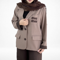 خرید  ست کت و شلوار موکا  مدل miu miu 