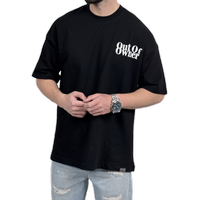 تیشرت مردانه مشکی طرح OUT OP OWNER
