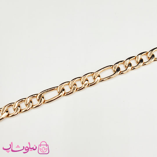 گردنبند ژوپینگ فیگارو پهن طول 50 سانت و عرض 8 میل کد 1500