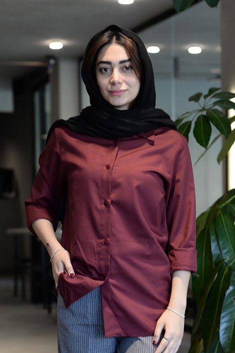شومیز آلبالویی ( چری ) کد(7116)