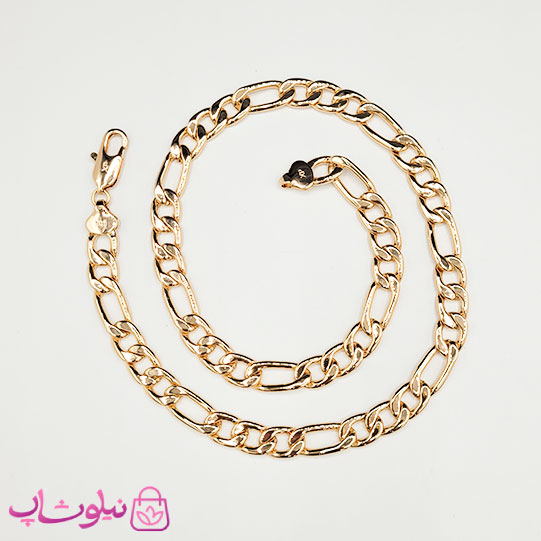 خرید  گردنبند ژوپینگ فیگارو پهن طول 50 سانت و عرض 8 میل 