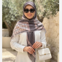 روسری نخ کاستوم طرح منو قواره بزرگ 140 سانتیمتر