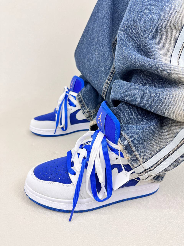 کتونی ساقدار زنانه ایر جردن 1 کینگ بلو  1 NIKE AIR JORDAN کد 912
