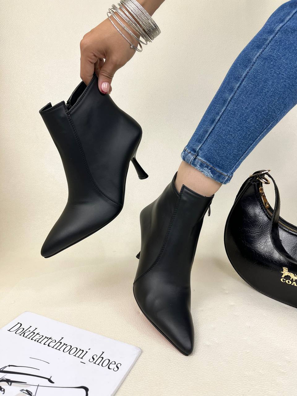 خرید نیم بوت پاشنه دار زنانه کلاسیک زارا ZARA 