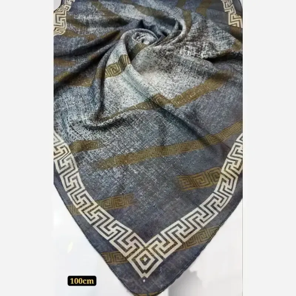خرید عمده روسری نخی قواره یک متری دوردوخت جین 50 عددی