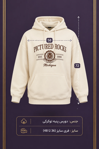 هودی زنانه دورس توکرکی  دورس پنبه گلدوزی pictured rocks