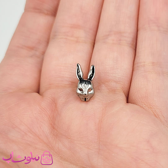 خرید پیرسینگ گوش استیل مدل کانگورو نقره ای رنگ