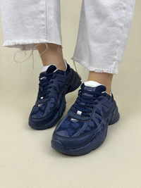 کتونی زنانه نایک  وی تو کی طرح گلدار   nike v2k Flowers Run Womans کد 1325