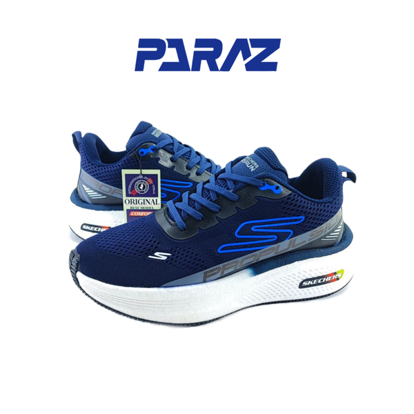 خرید کفش اسپرت و روزمره مردانه تمام وارداتی برند اسکچرز Skechers مدل رانینگ سرمهای