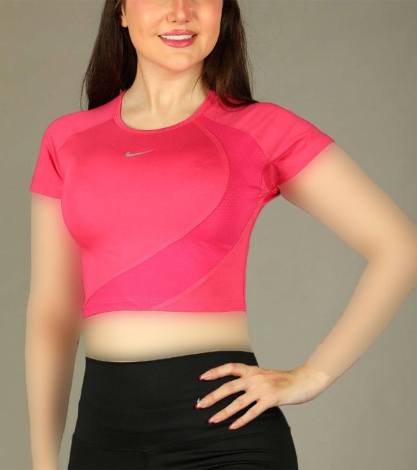 کراپ ورزشی زنانه طرح Wave نایک