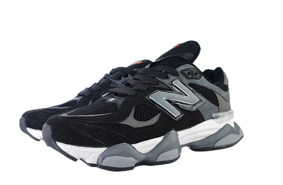 کفش اسپرت مردانه برند نیوبالانس ۹۰۶۰ new balance مدل اسوه مشکی طوسی کد 186