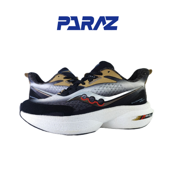 خرید کفش اسپرت مردانه برند ساکونیSaucony مدل اورلایف زیره کربن سفید مشکی 